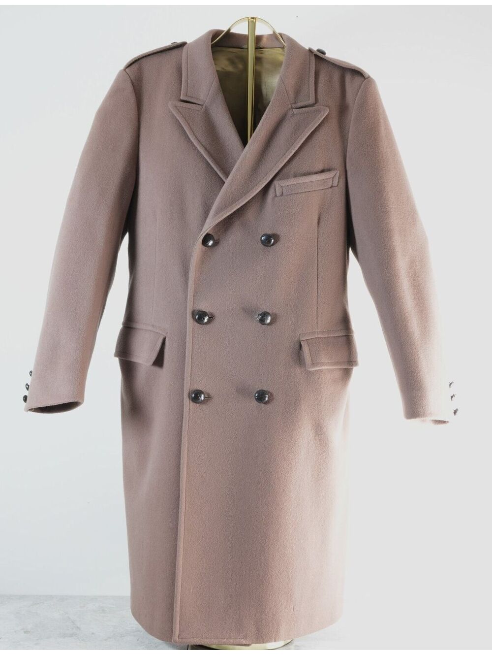 Vintage DAKS London Pure Wool Overcoat Mens 42R